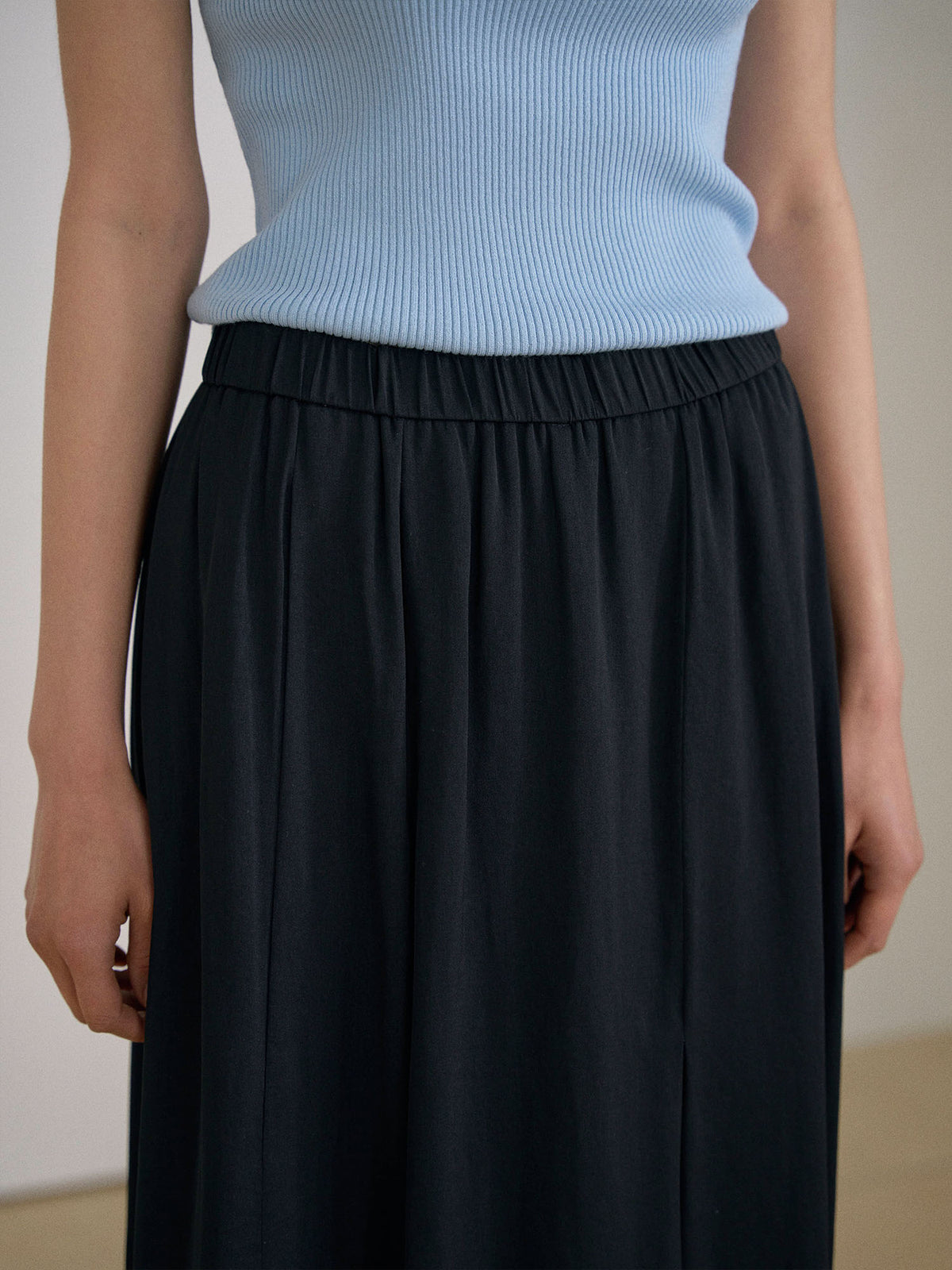 Layered Wrap Pants - Black 9