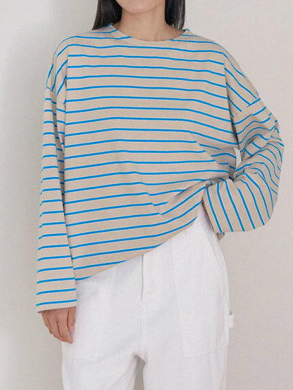 Bridge Boat Neck Long Sleeve - Beige 5