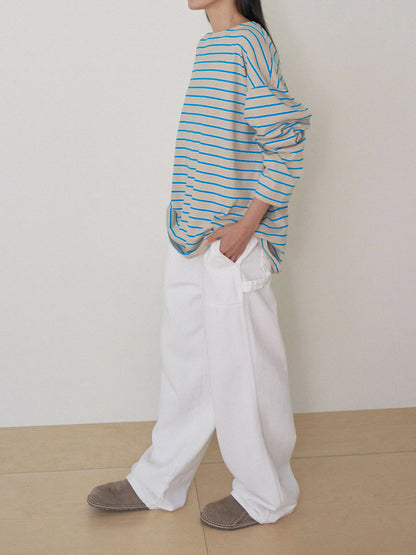Bridge Boat Neck Long Sleeve - Beige 4