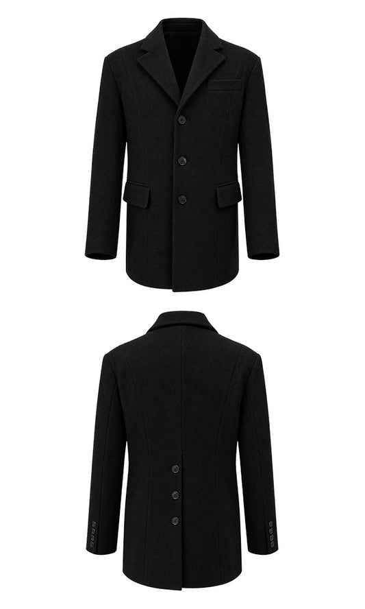 Reculer Back button single jacket(ブラック) 商品画像5/6
