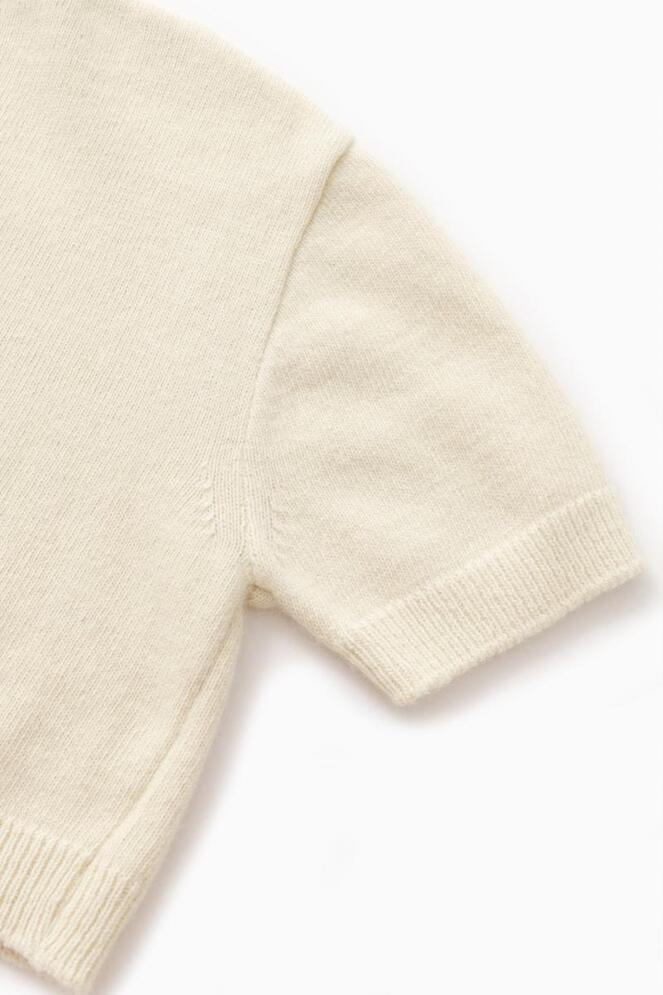 [Love You So Much] Puff Sleeve Cropped Knit