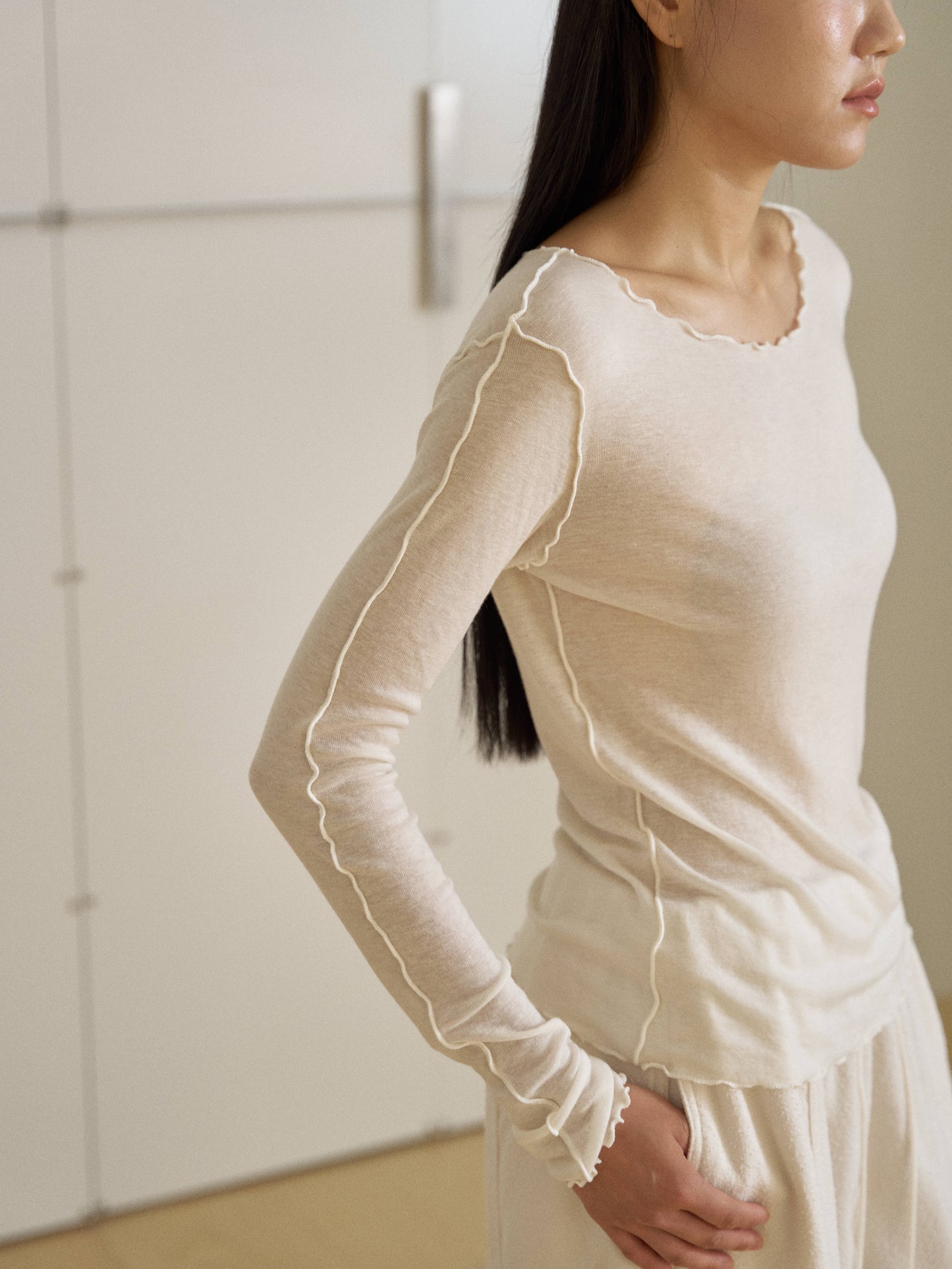 Wave Long Sleeve – Ivory