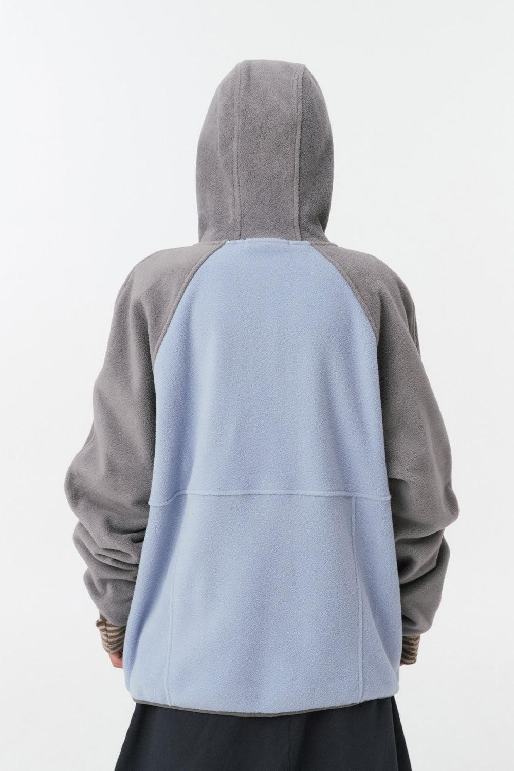 MINI LOGO FLEECE ZIP-UP, SKY BLUE