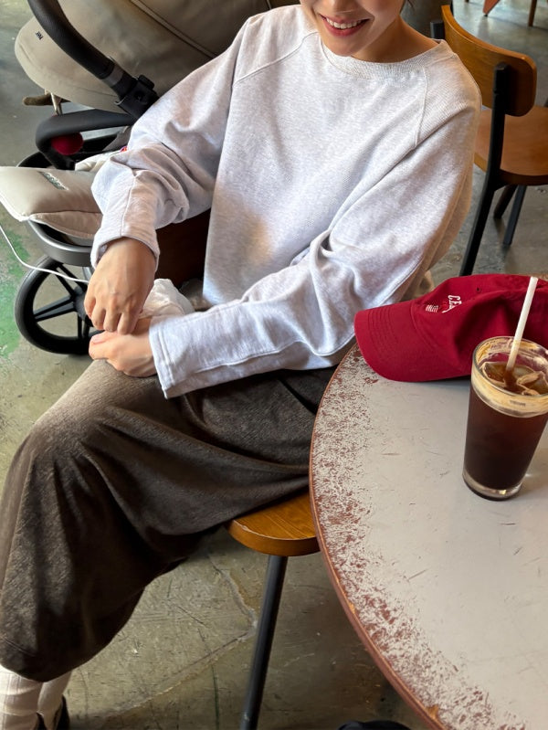 【HER&SHE 2025AW】Raglan A Symbol Sweatshirt