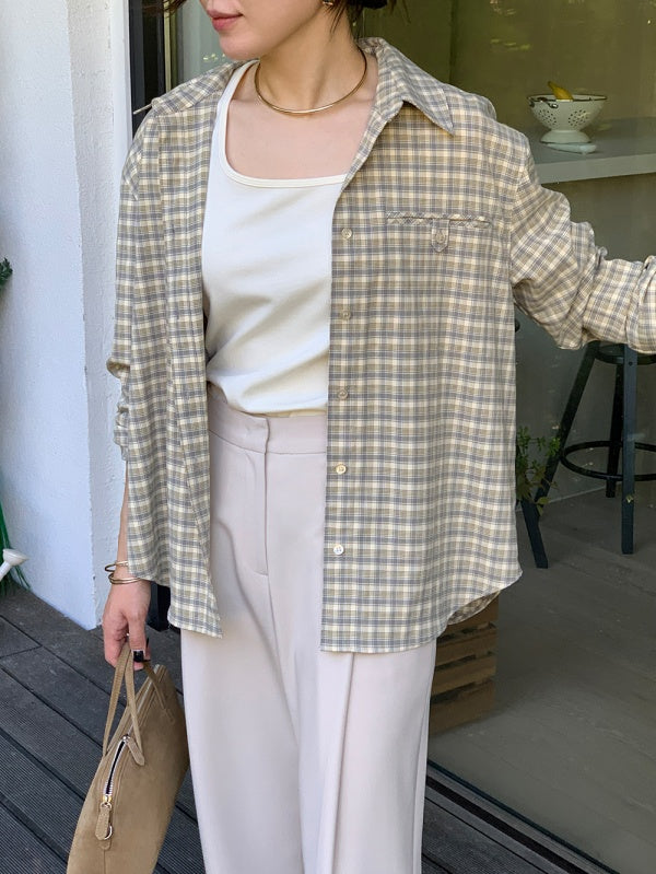 【HER&SHE 2025AW】A Carin Checkered Shirt