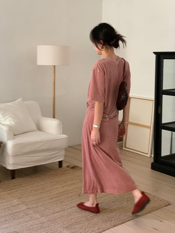 【HER&SHE 2025AW】Velvet Cozy Long Skirt