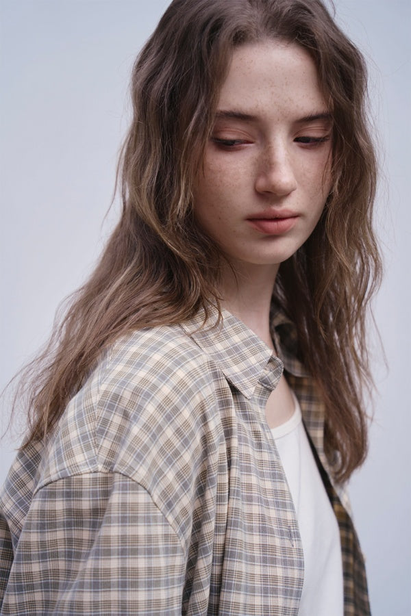 【HER&SHE 2025AW】A Carin Checkered Shirt
