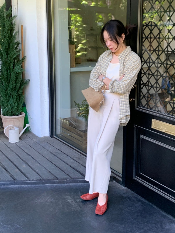 【HER&SHE 2025AW】A Carin Checkered Shirt