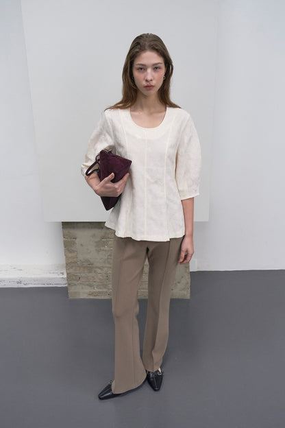 [HER&SHE 2025AW] Charlotte Flared Blouse