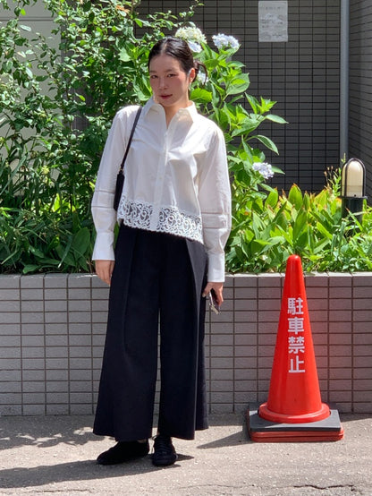 [HER&SHE 2025AW] A Lace Bell Shirt 