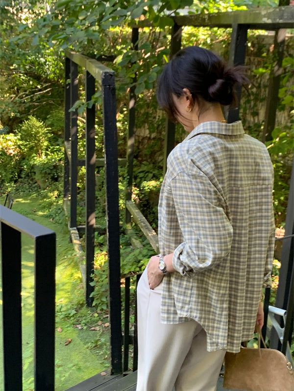 【HER&SHE 2025AW】A Carin Checkered Shirt