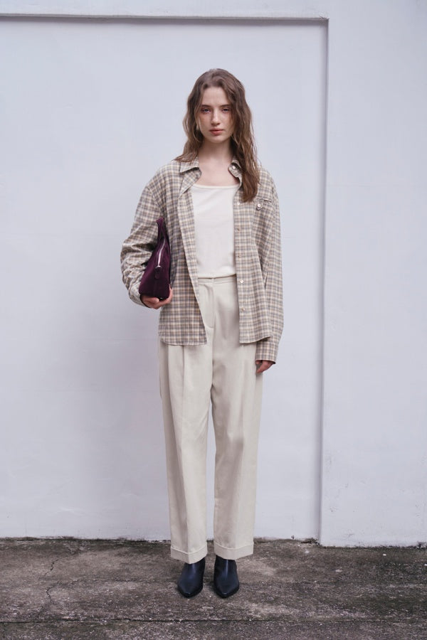 【HER&SHE 2025AW】A Carin Checkered Shirt