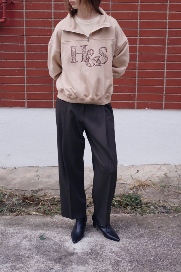 【HER&SHE 2025AW】Paisley Semi Zip-Up Sweatshirt