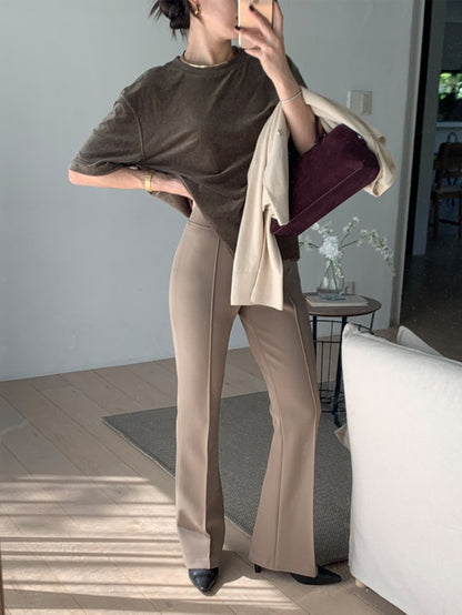 [HER&SHE 2025AW] Velvet Cozy T-shirt