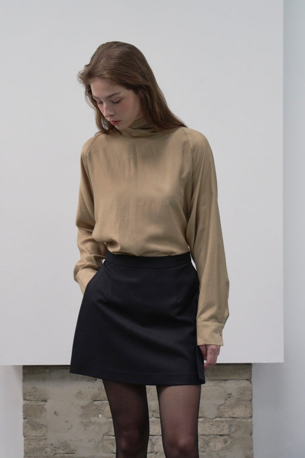 【HER&SHE 2025AW】Side Slit Skirt Pants (Wool blend ver)