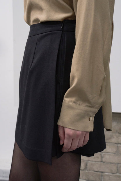 【HER&SHE 2025AW】Side Slit Skirt Pants (Wool blend ver)