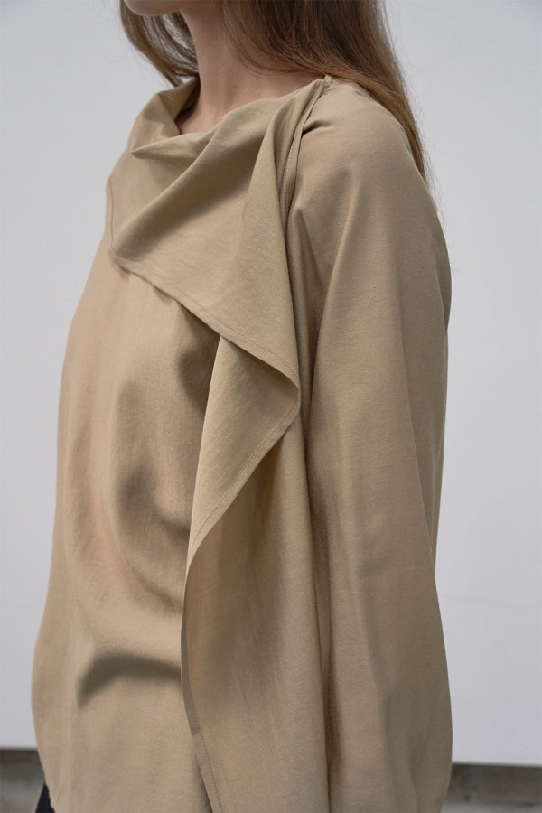 【HER&SHE 2025AW】Soft-belted Tie Blouse