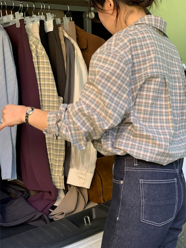 【HER&SHE 2025AW】A Carin Checkered Shirt