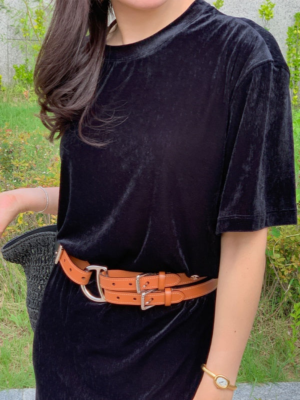 【HER&SHE 2025AW】Velvet Cozy T-shirt