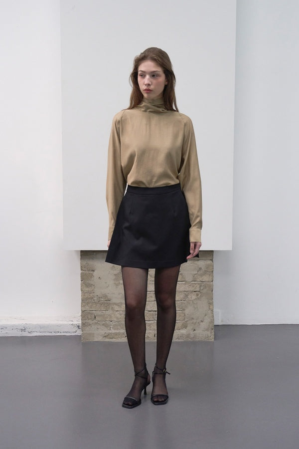 【HER&SHE 2025AW】Soft-belted Tie Blouse