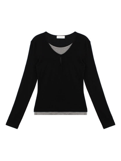[HER&SHE 2025AW] Scoop Layered T-Shirt