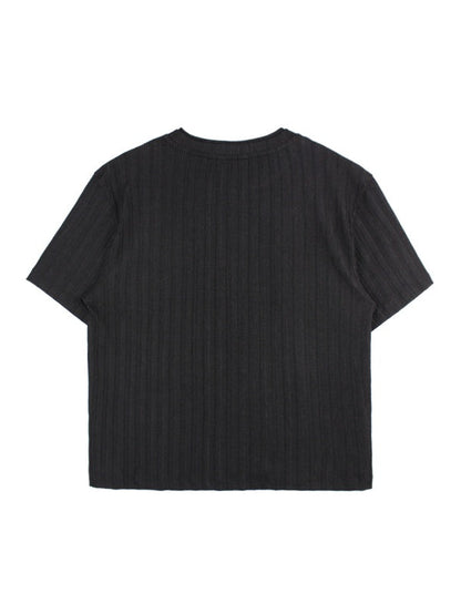 【HER&SHE 2025AW】Double Lip Texture Tee