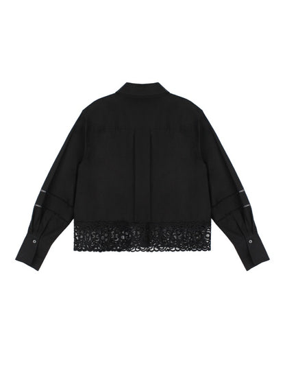 [HER&SHE 2025AW] A Lace Bell Shirt 