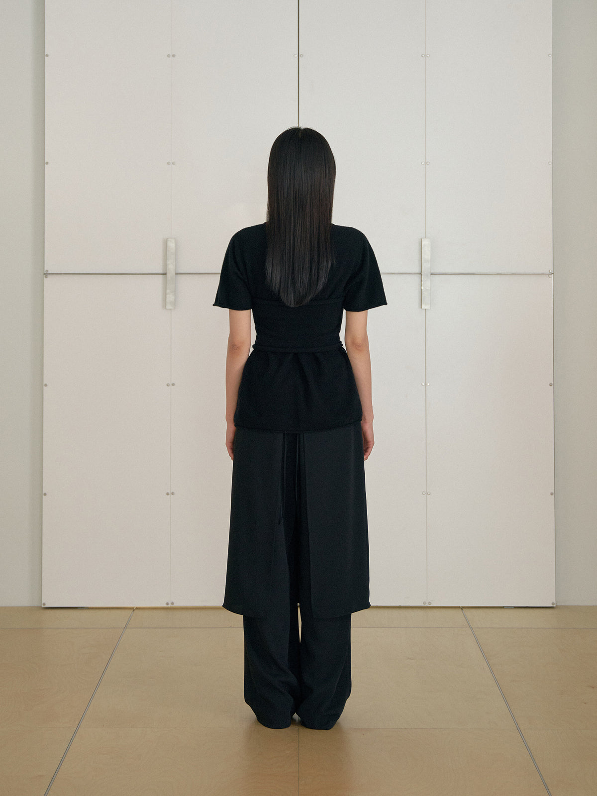 MARAN Skirt Overlay Pants - Black 商品画像20/21