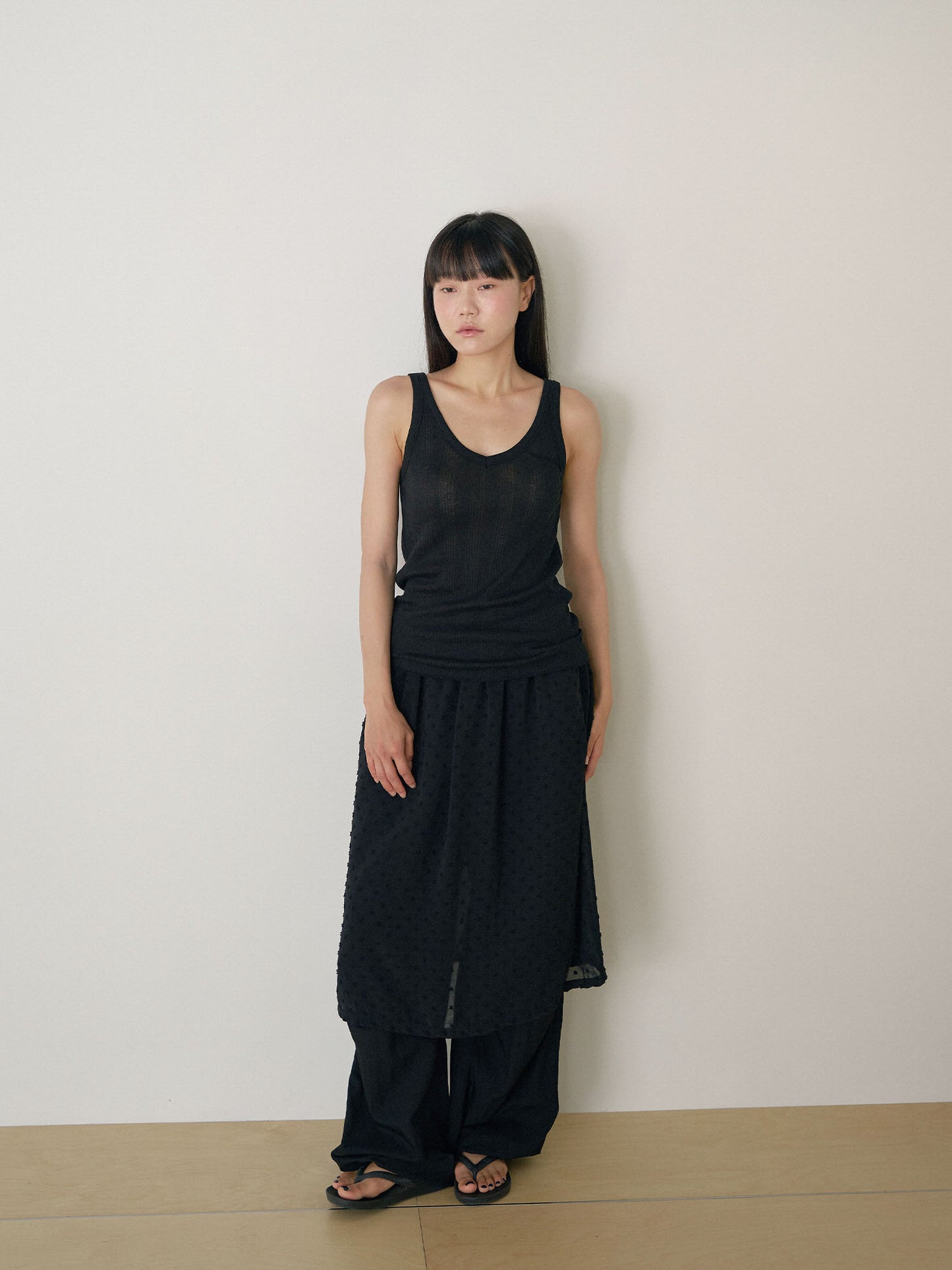 Summer V-neck Sleeveless - Black