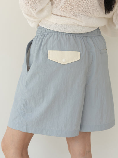Liptop Harlf Pants-BLUE