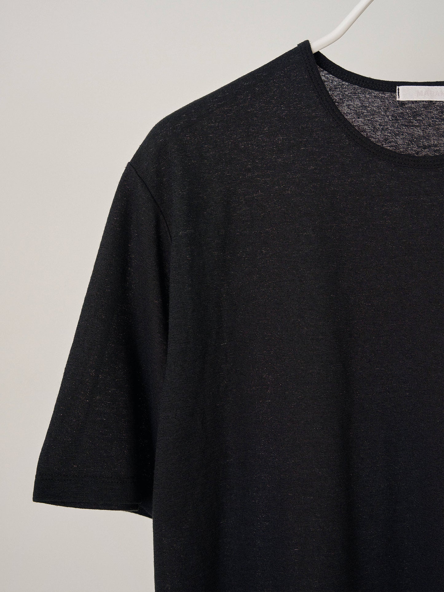Linen Loose Short Sleeve - Black