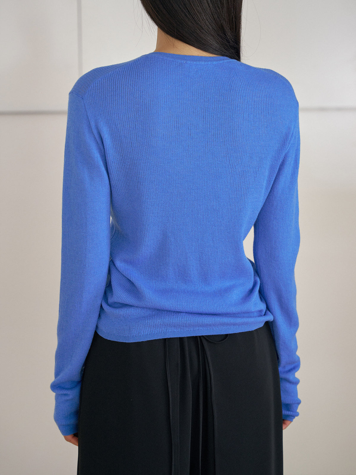 MARAN Henley Neck Pullover - Blue 商品画像13/21