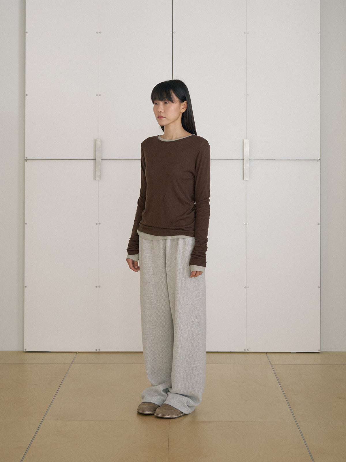 MARAN Finger Hole Long Sleeve - Brown 商品画像19/21