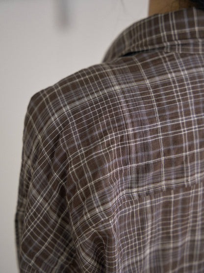 MARAN Check Wire Shirt - Brown 商品画像16/21