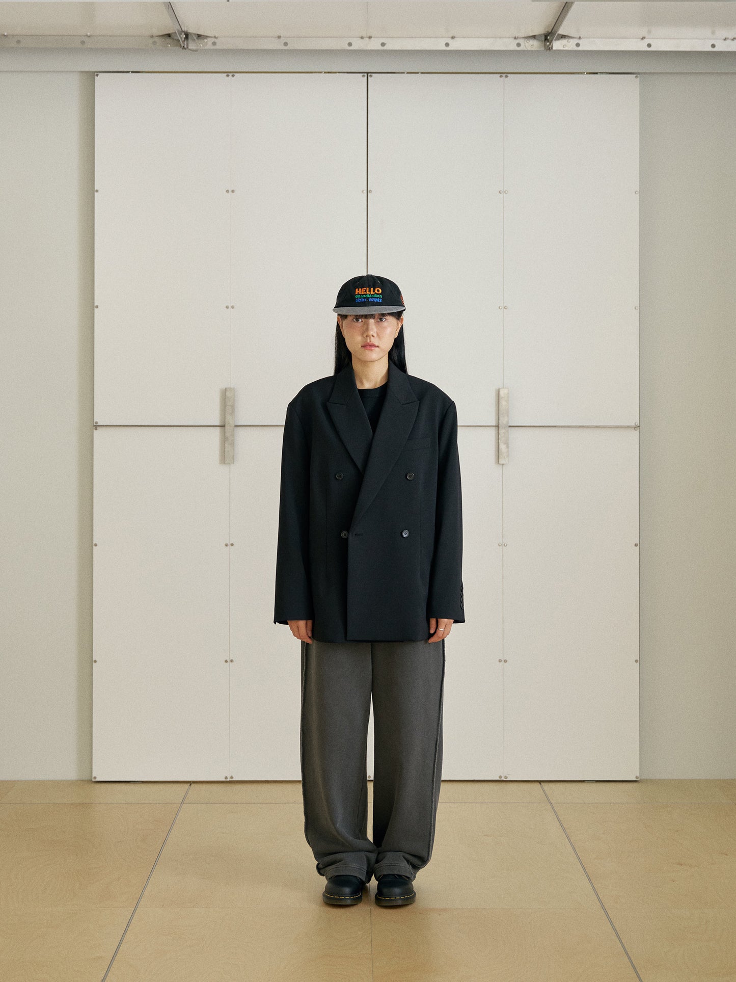 Grand Maison Washed Ball Cap - Black