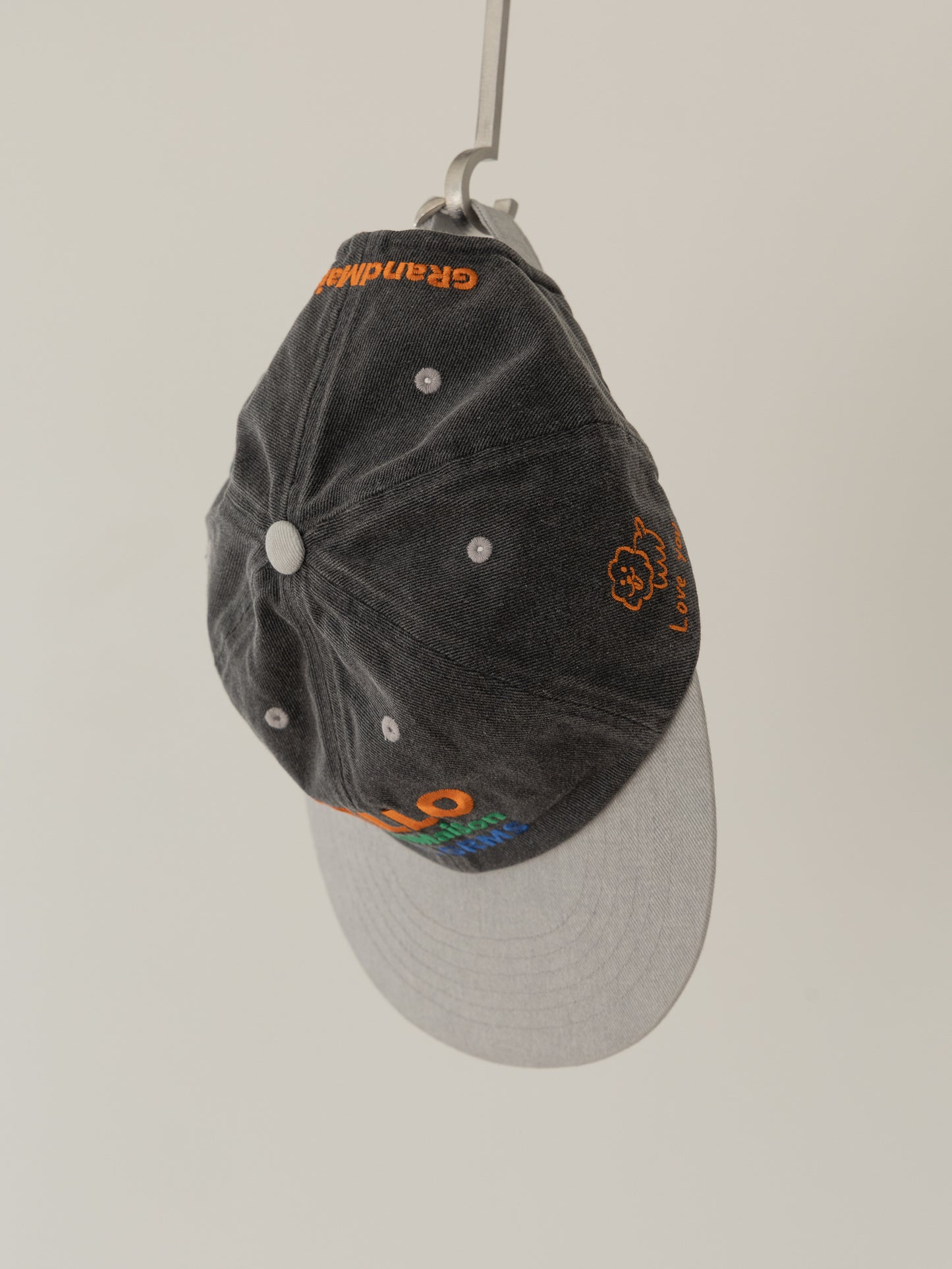 Grand Maison Washed Ball Cap - Charcoal