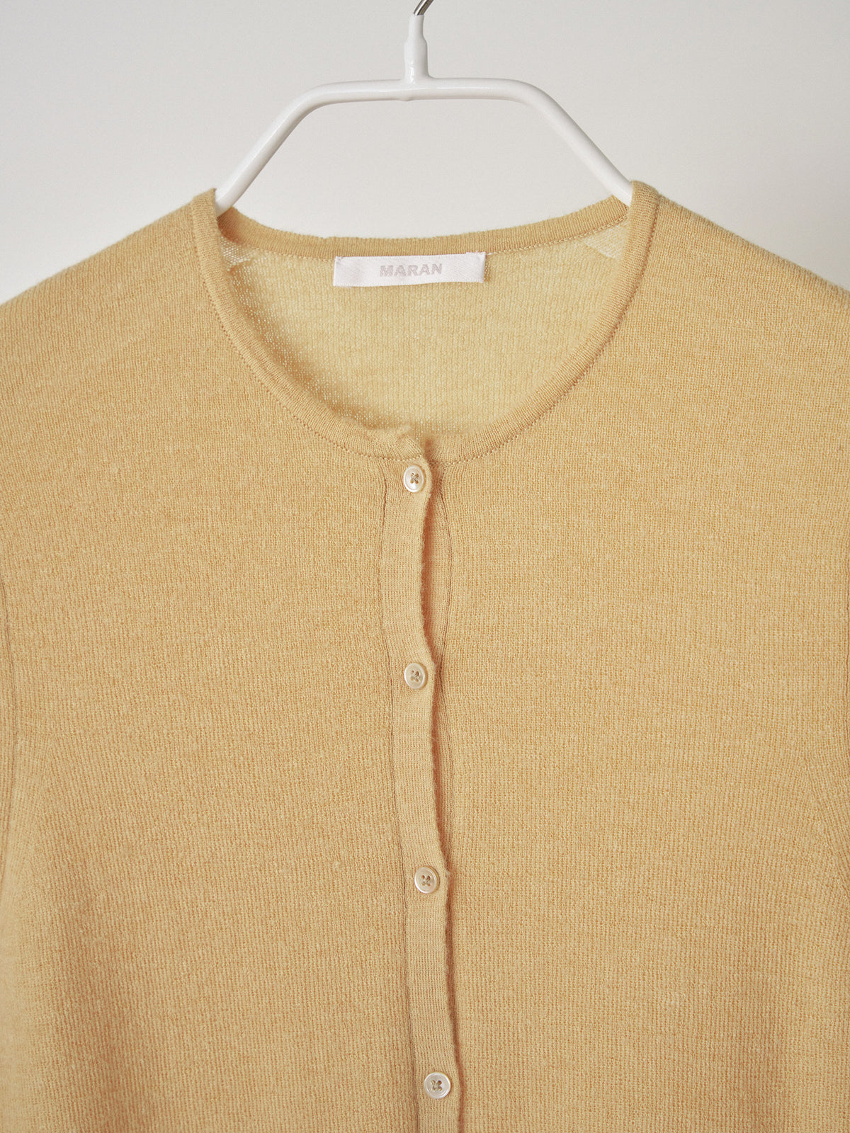 MARAN Alpaca Button Cardigan - Beige 商品画像19/21