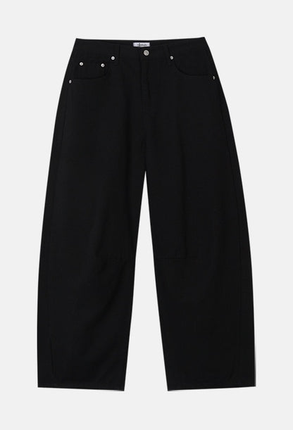 Curved Dart Pants BLACK