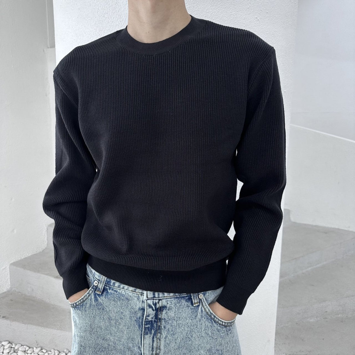 クリーンハチニット BLACK