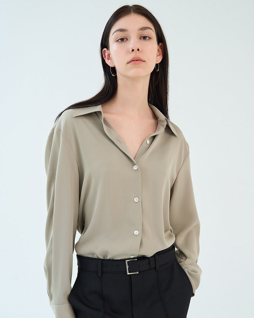 【BLOSSOM H COMPANY 2024SS】LING COLLAR BLOUSE