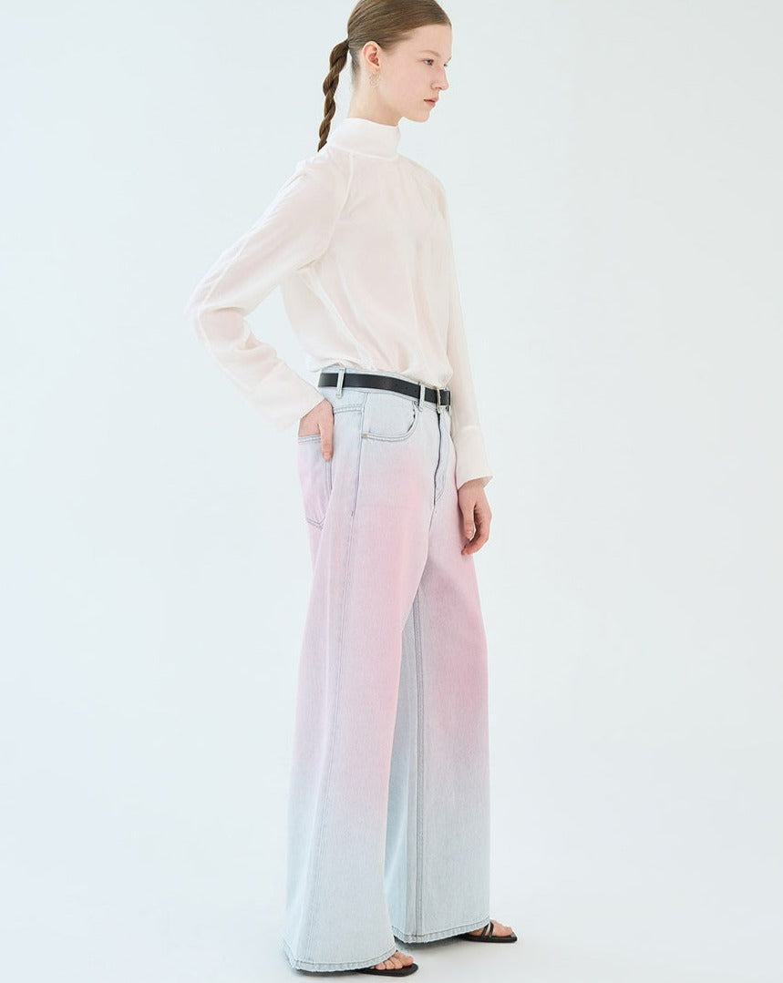 [BLOSSOM H COMPANY 2024SS] PINK RING WIDE PANTS