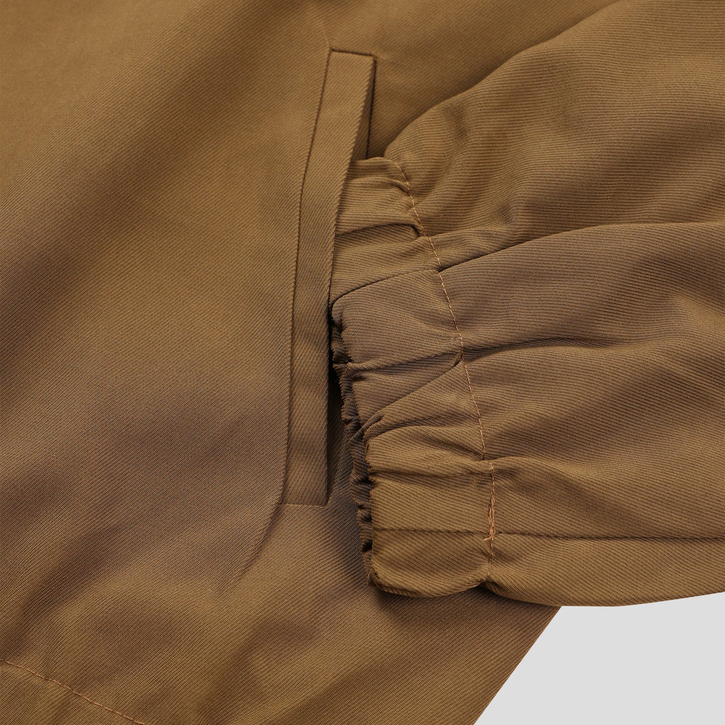 Stand Collar Zip-Up Blouson 袖口・裾ディテール