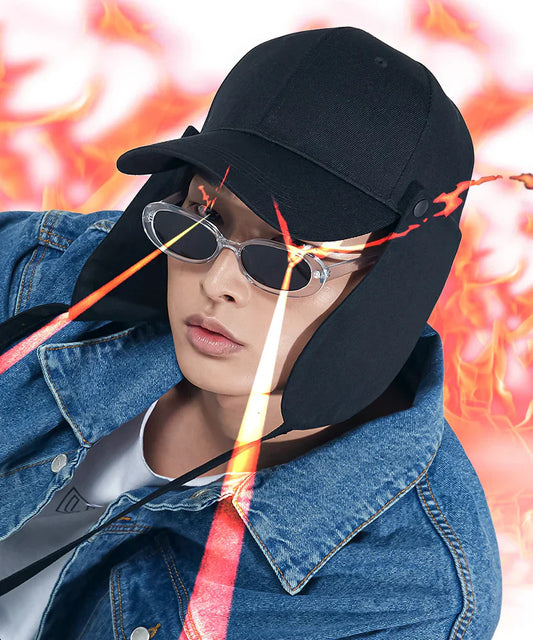 シーウエア ブラックキャップ 韓国ブランド 冬の防寒アイテム