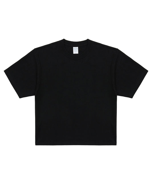 c wear heavy weight crop t shirt black 韓国ストリートファッション 04
