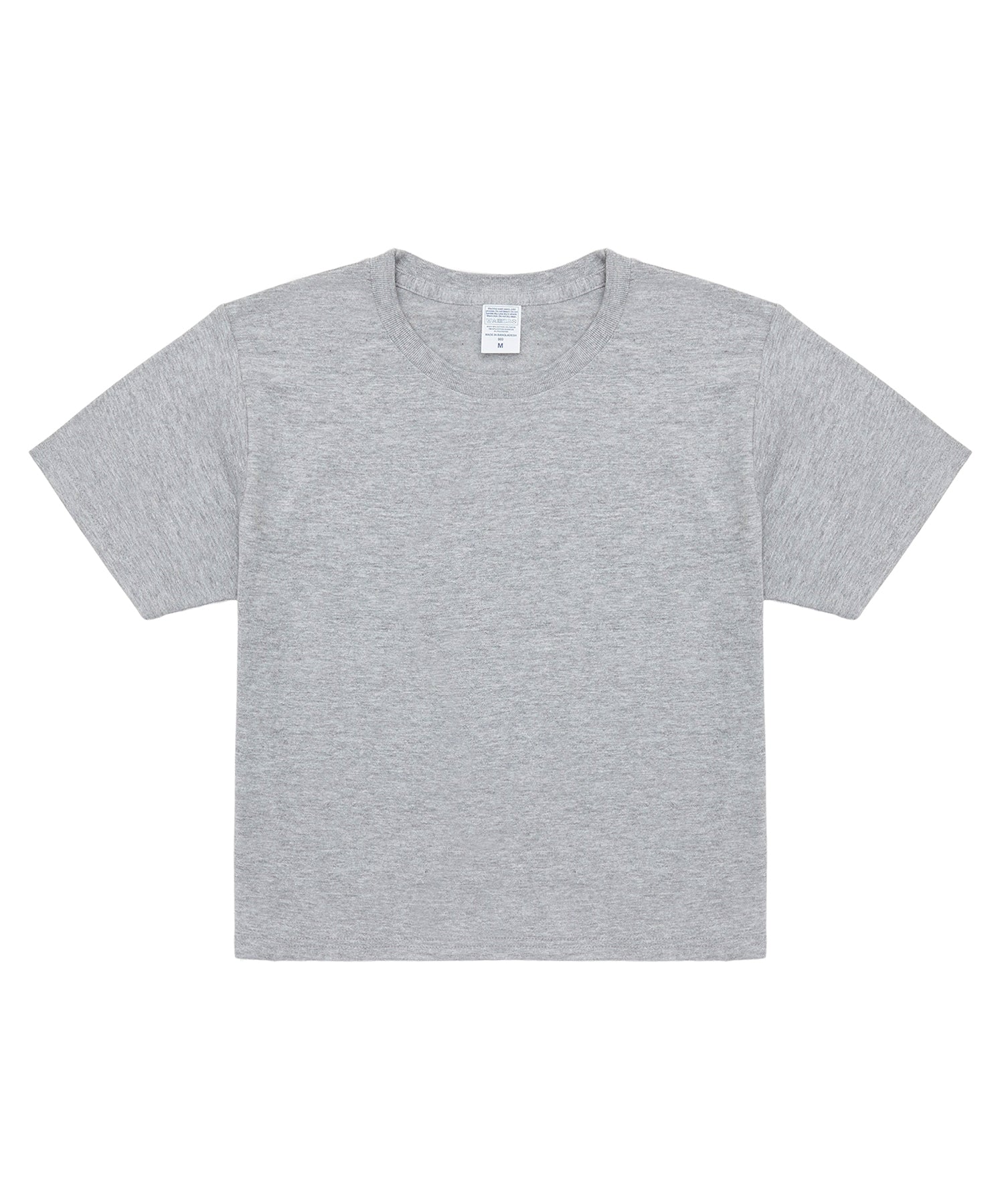c wear mens crop t-shirt gray ディテール