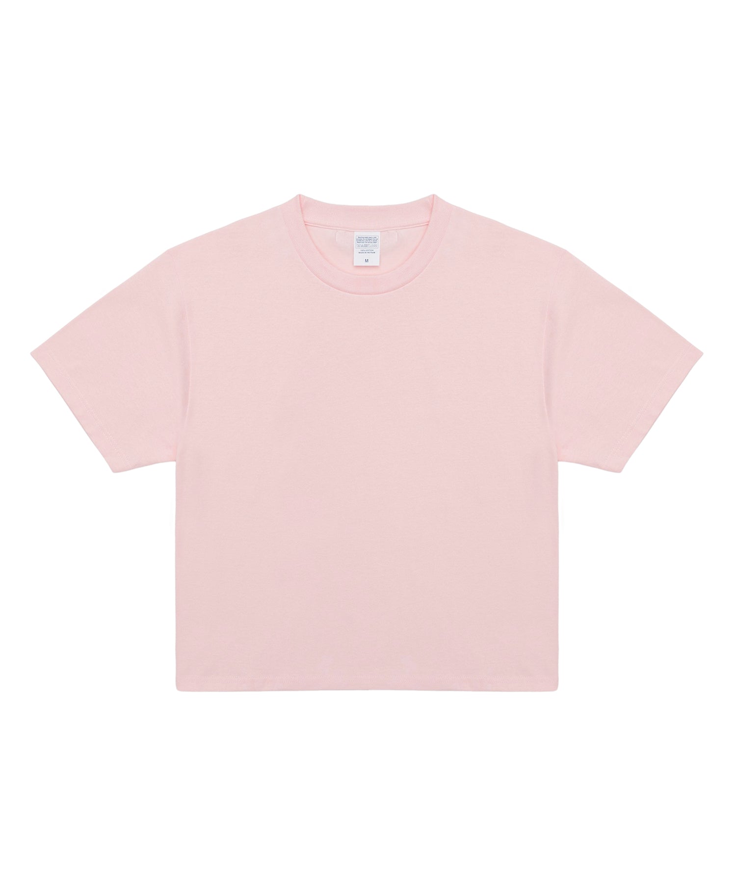 c wear mens crop t-shirt light pink ディテール