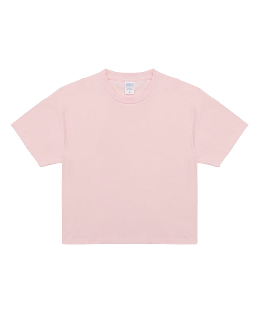 c wear mens crop t-shirt light pink ディテール