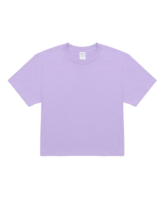 c wear メンズ クロップtシャツ ライトパープル フロントビュー