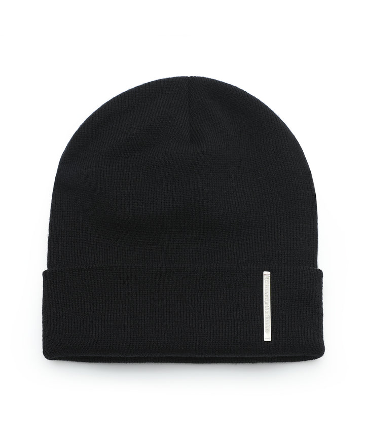 【C Wear シーウエア】METAL LABEL BEANIE BLACK