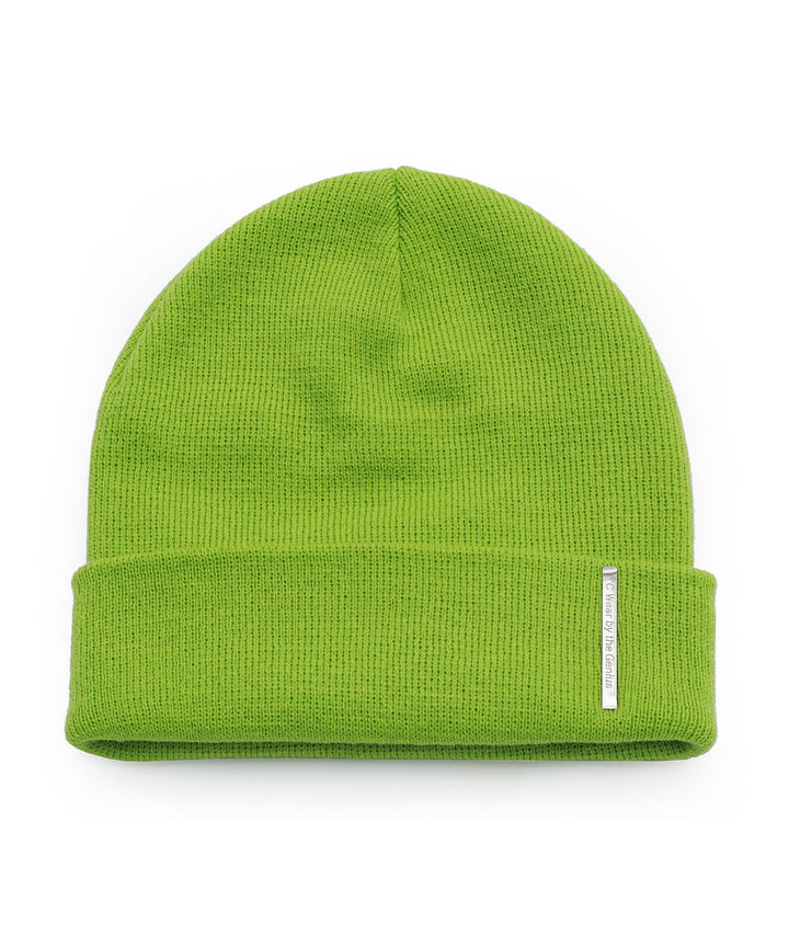【C Wear シーウエア】METAL LABEL BEANIE LIGHT GREEN